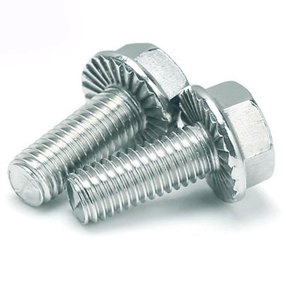 Parafuso Sextavado Flangeado M10 X 25 Serrilha Sae 1045 20Un