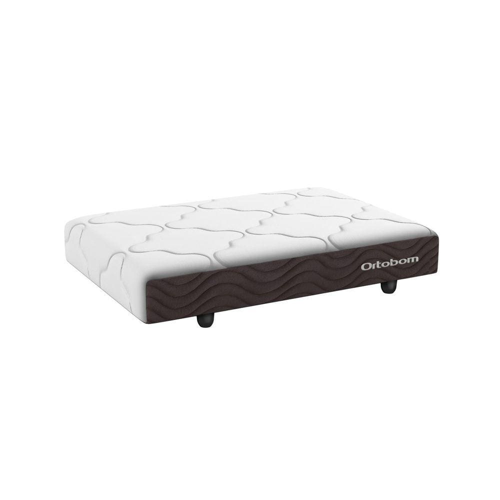 Mini Base Pet Camurça 80x100x13cm Ortobom Branco/Marrom