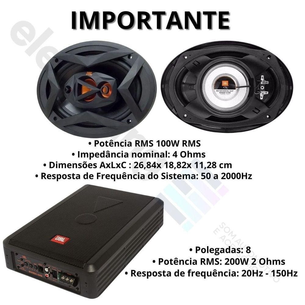 Caixa JBL Ativa Amplificada SW8A-MS 200w | Casas Bahia
