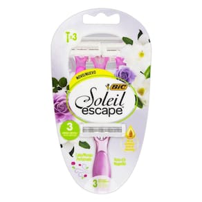 Aparelho de Depilação Bic Soleil Escape Rosa e Magnólia 3 Unidades