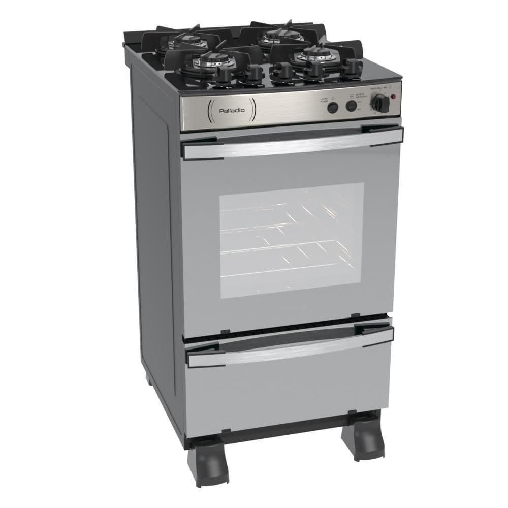 Fogao a Gas 4 Bocas Venax Palladio Vitreo Inox