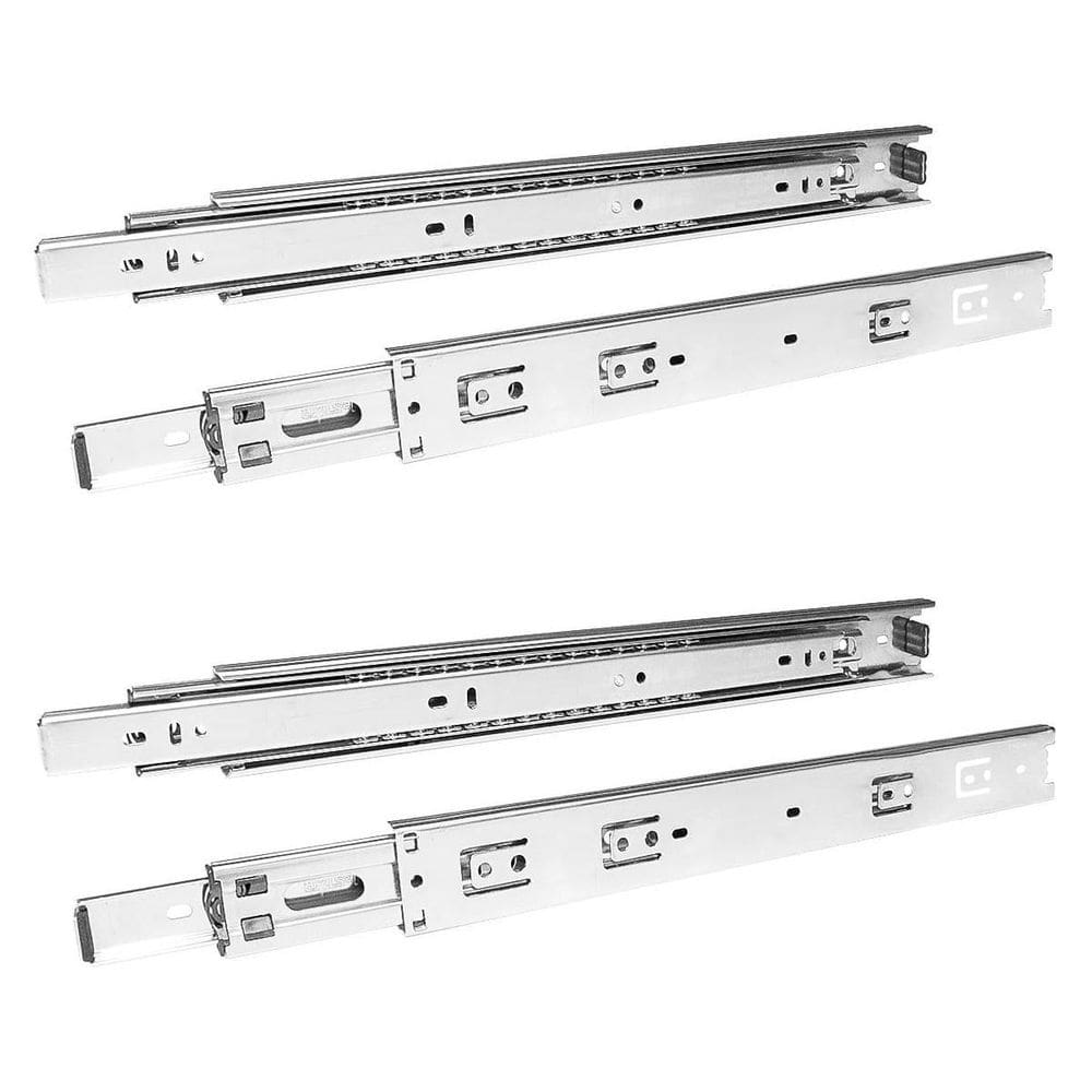 Corrediças Telescópicas 30cm 30kg - Aço Zincado  2 Pares