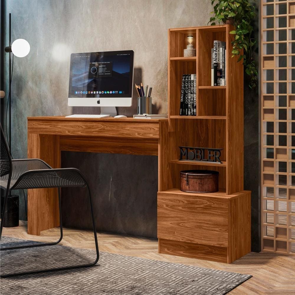 Mesa para biblioteca Casas Bahia