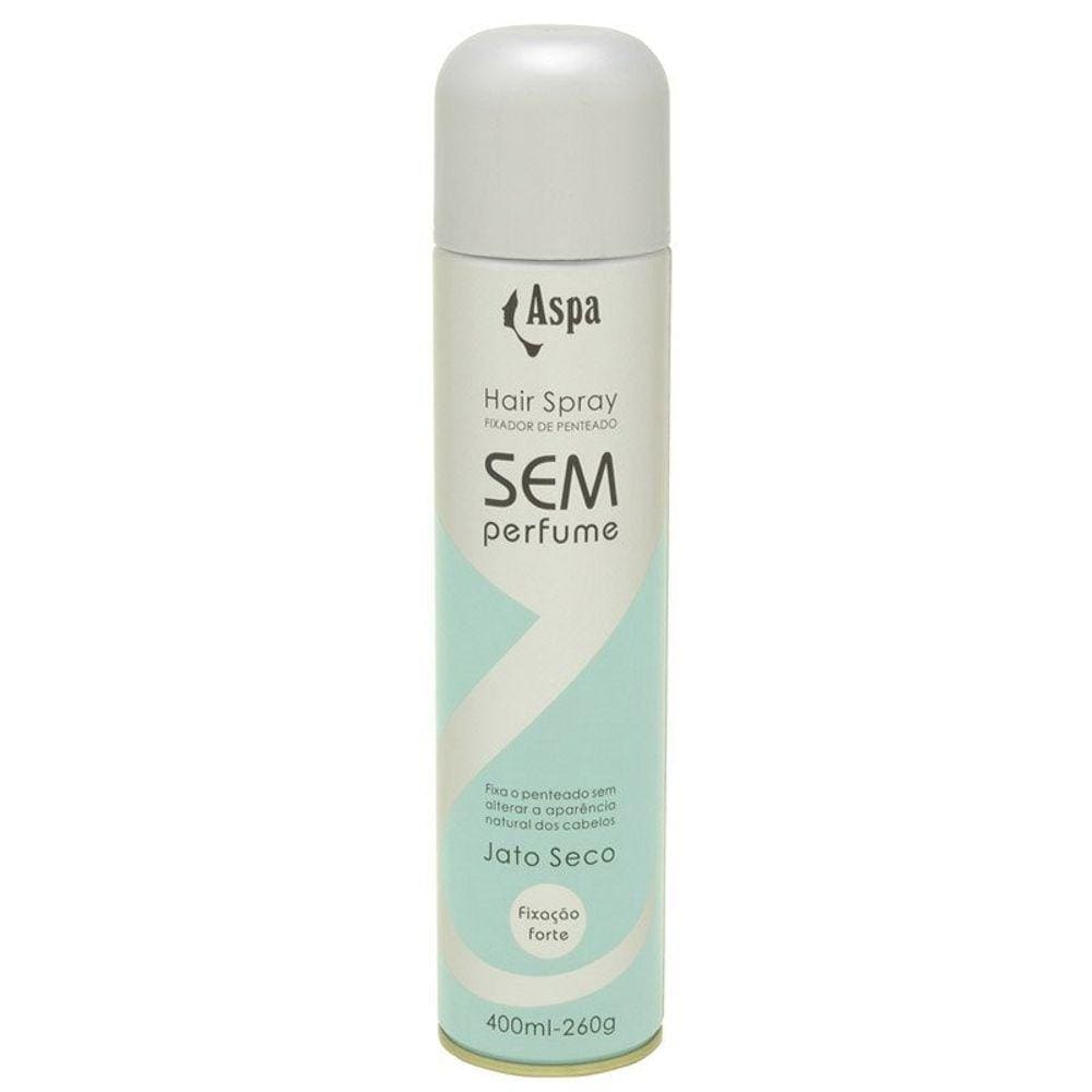 Hair Spray Aspa Fixador Penteado Sem Perfume Forte 400ml