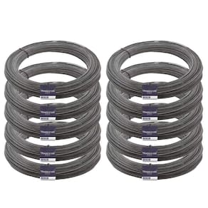 Arame Liso BWG 18 p/ Amarração de Ferragens - 10 Rolos 1KG - 10KG