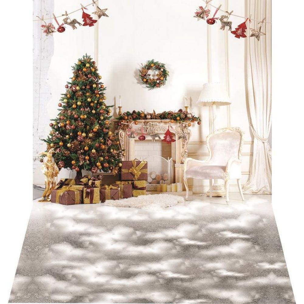 Fundo Fotográfico Newborn Em Tecido Natal 1,50X2,50