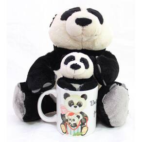 Caneca com ursinhos ursos pandas na caneca presente natal
