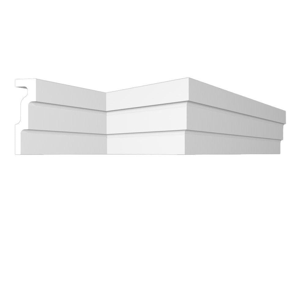 Roda Teto Up233 Perfil de Poliestireno HomEstar - caixa com 6 m - Branco