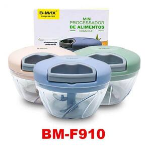 Mini Processador Manual Alimentos Alho Cebola Tempero 500Ml