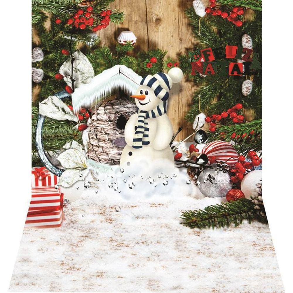 Fundo Fotográfico Newborn Em Tecido Natal 1,50X2,20