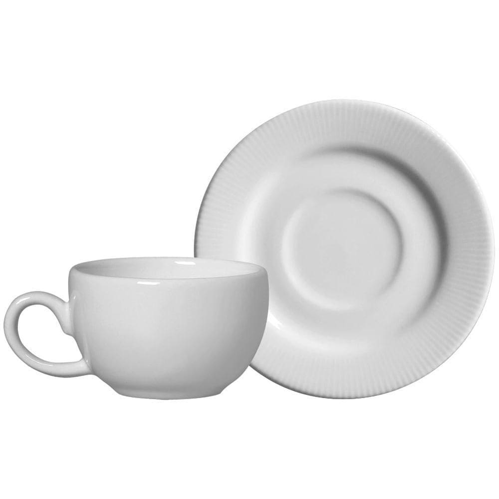 Xícara De Café Com Pires Plissan Relevo Alleanza