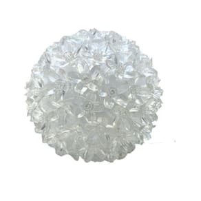 Globo Com 50 Lâmpadas Pisca Pisca Luz Led Flor Azul Natal