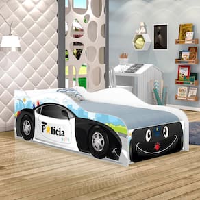 Cama Carro Polícia Baby Kids Solteiro
