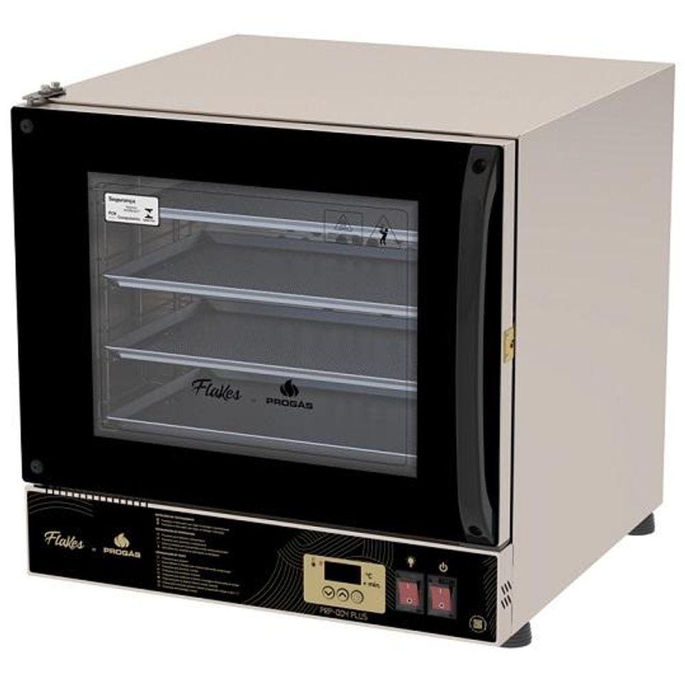 Linha Collab Progás e Braesi e Flakes - Forno Turbo Elétrico PRP-004 PLUS Preto Flakes 220v - Progás