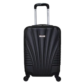 Mala de Bordo Abs para Viagem Yins 21028 Cadeado Integrado Rodas Giro 360º Preto