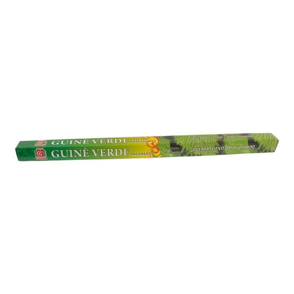 Incenso Guiné Verde Guda Indiano Caixa Com 7 Varetas