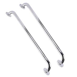 Alça Barra Apoio Kit 2 Uni Inox 70cm Deficiente Acessibilidade Gestante Idoso Criança Segurança Banh