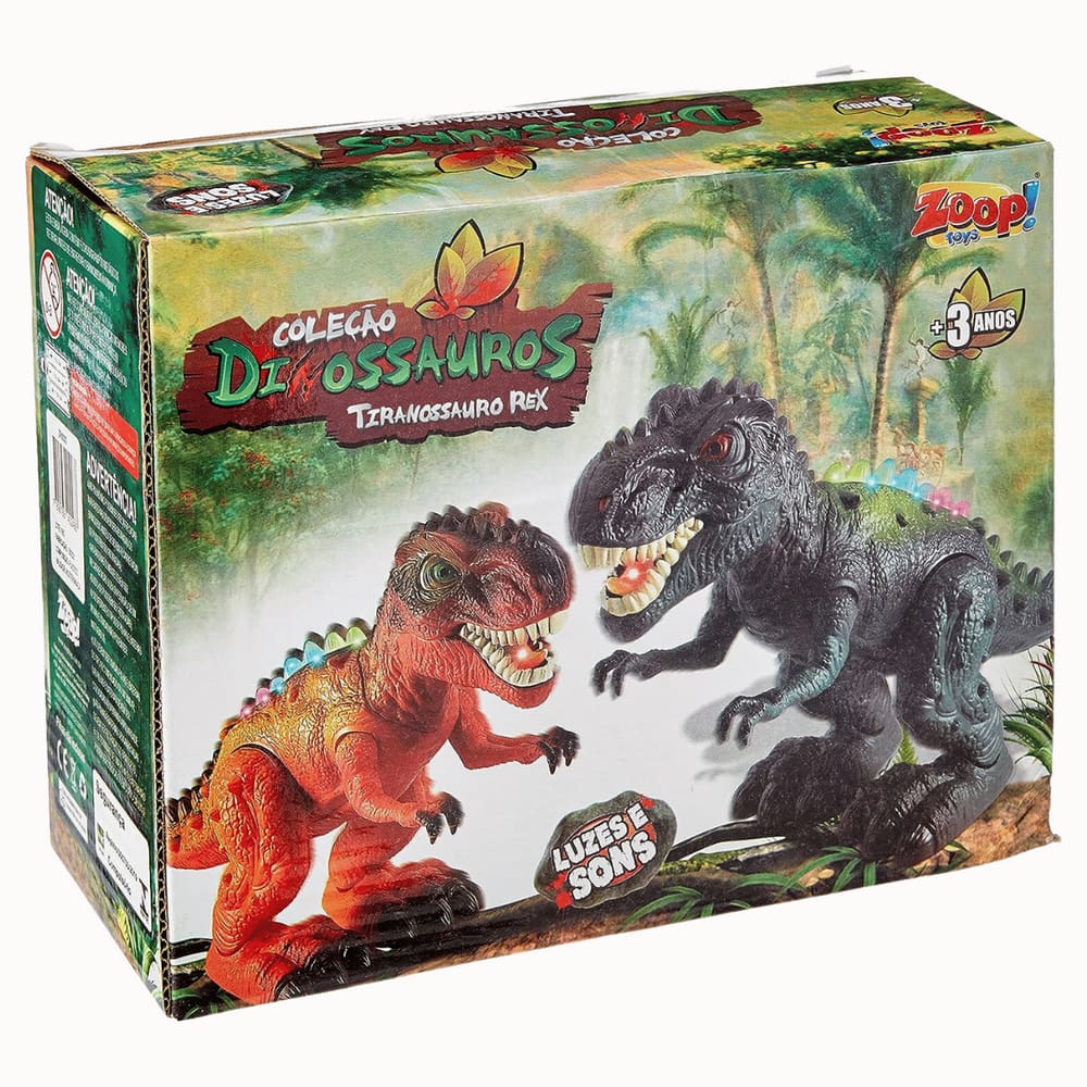 Brinquedo Tiranossauro Rex Coleção Dinossauros - Zoop Toys