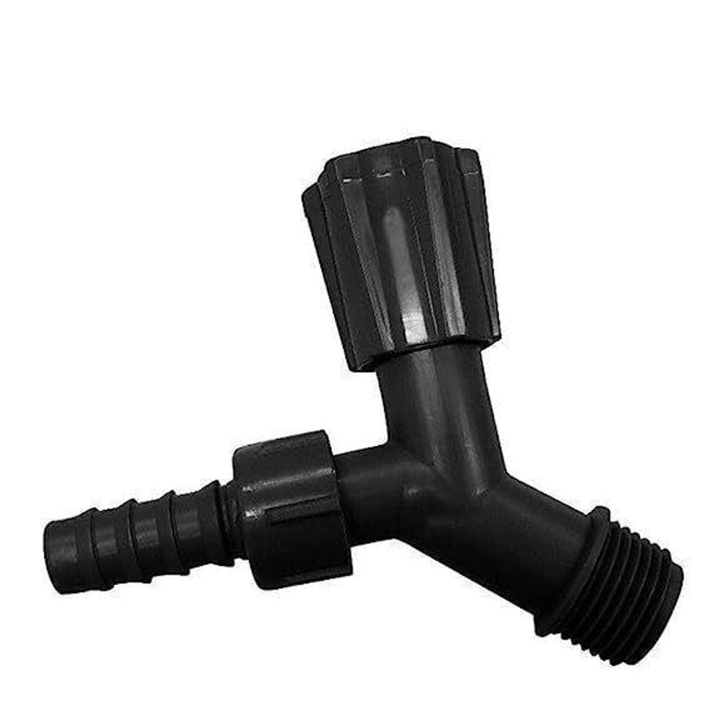 Torneira Para Tanque E Jardim De 1/2 Com Bico 3/4 Preta
