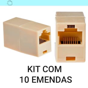 Amplie Sua Rede - Kit 10 Conectores Rj45 Fêmea