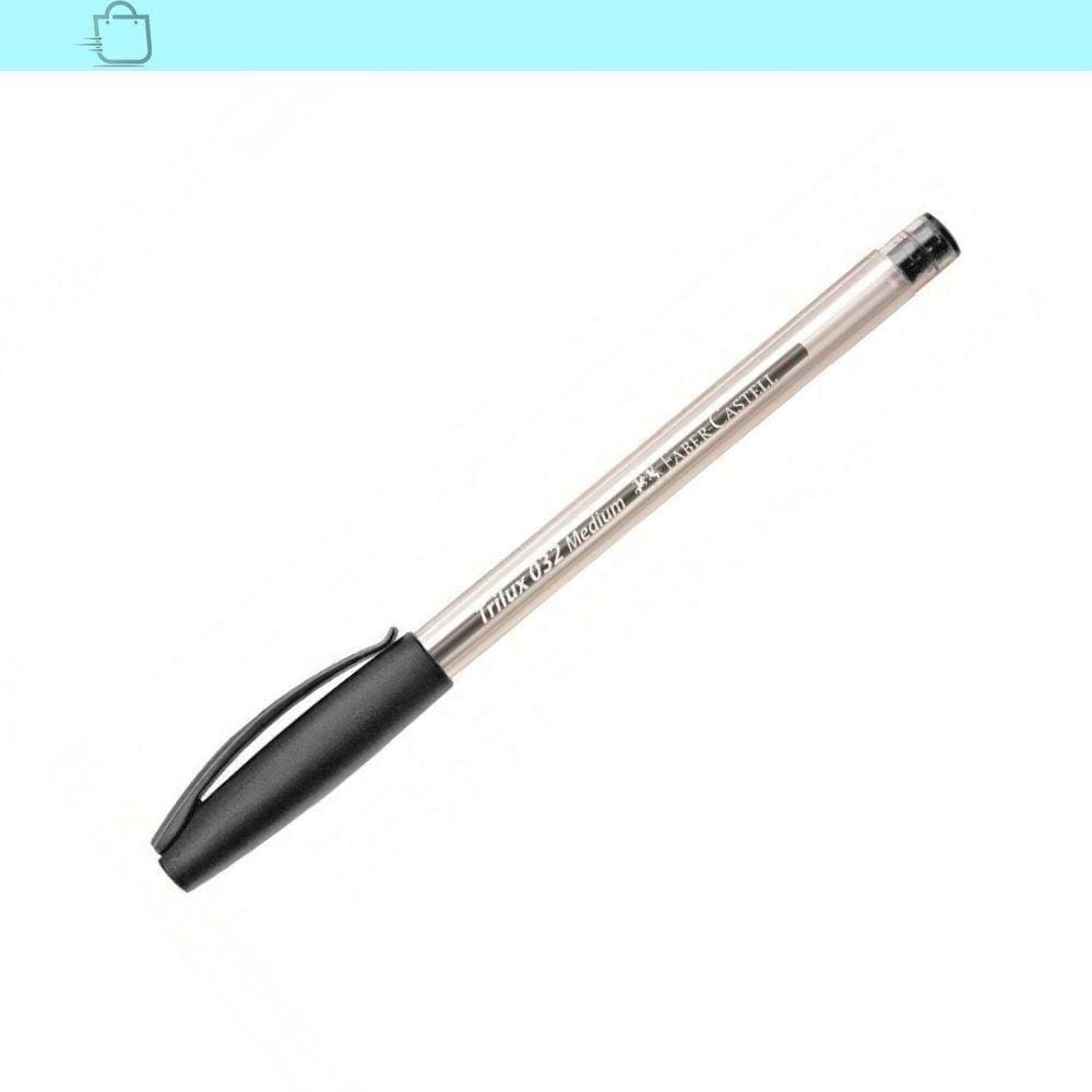 Caneta Esferográfica Trilux 032 Faber-Castell Preta
