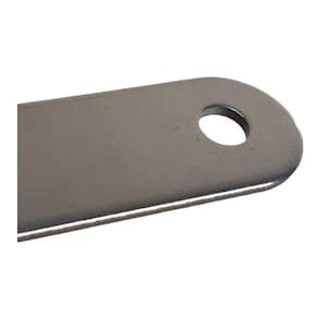 Placa De Inox Com 2 Furos Para Fixar Moveis 5X1Cm 100Pç