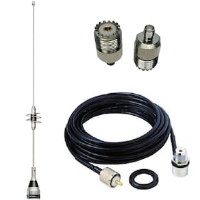 Antena Dual Band Ap0188 Adaptador Sma Uhf Femea Cabo 3,5m