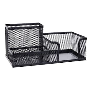 Kit Organizador Preto com 3 Partes para Escritório