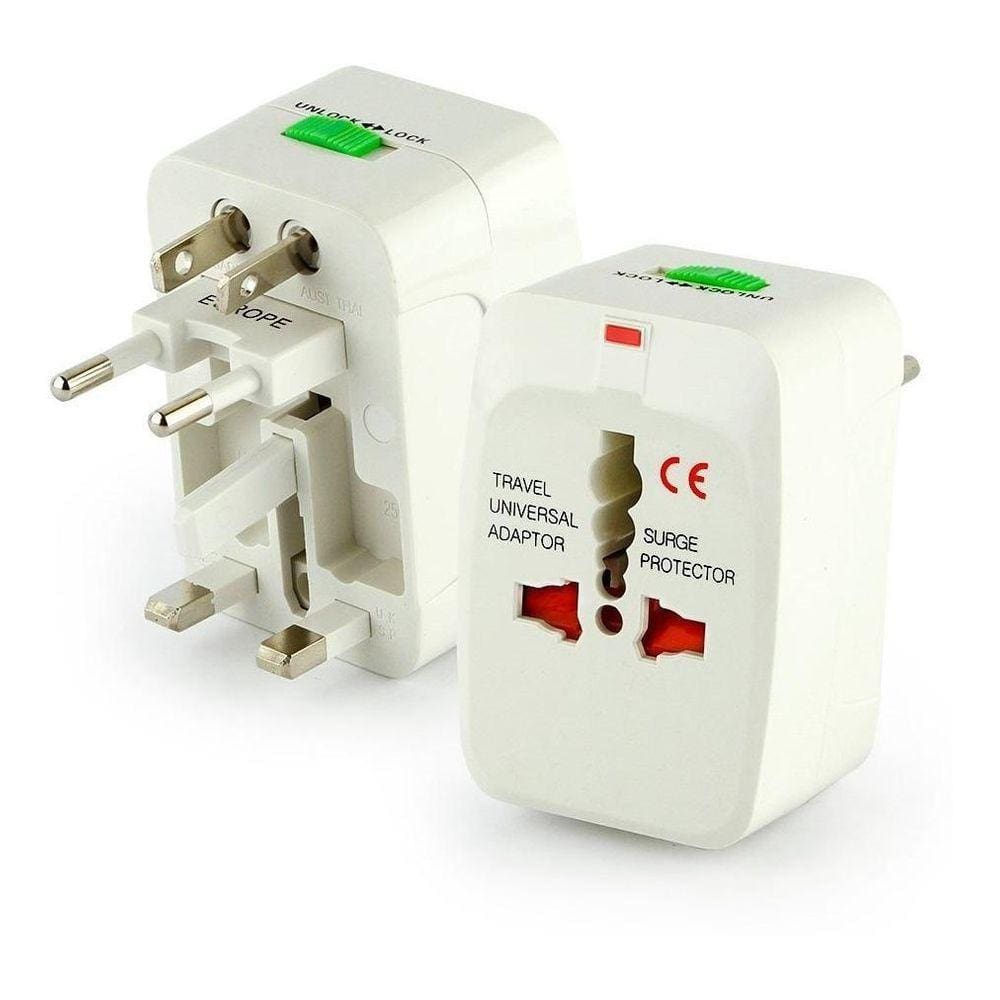 Adaptador Tomada Universal Internacional Uk Eua Europa Asia