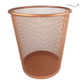 Lixeira Para Escritório Quarto 10L Black Rose Gold Preto Dourado