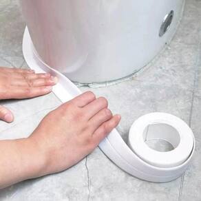 Fita Selante Branca PVC À Prova D`Água 2cm x 3m