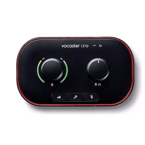 Interface De Áudio Focusrite Vocaster One Com Botão Mute