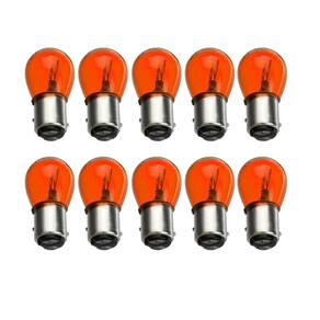 10X Lâmpada Halogena 2 Polos 12V 21/5W Bay15D Ambar Amarela