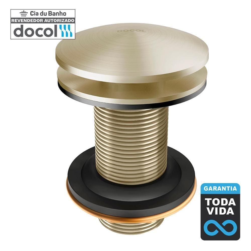 Válvula De Escoamento Docol Click Clack 7/8 Niquel Escovado