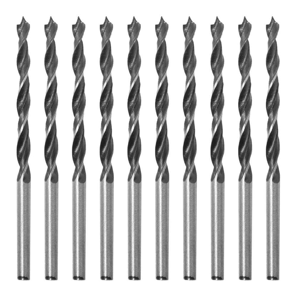 Broca Madeira Aço Carbono 3 Pontas 4X75Mm C/10 Tradestar