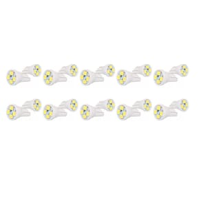 20X Lâmpada Automotiva T10 Cabeça Reta 4Led 12V Super Branca