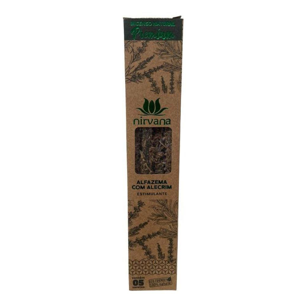 Incenso Nirvana Alfazema Com Alecrim Premium Cx 5 Varetas