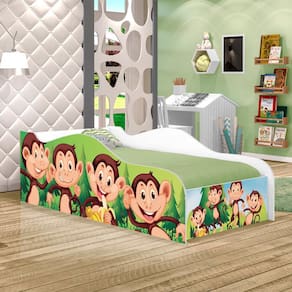 Cama Like Macaquinhos e Banana Solteiro