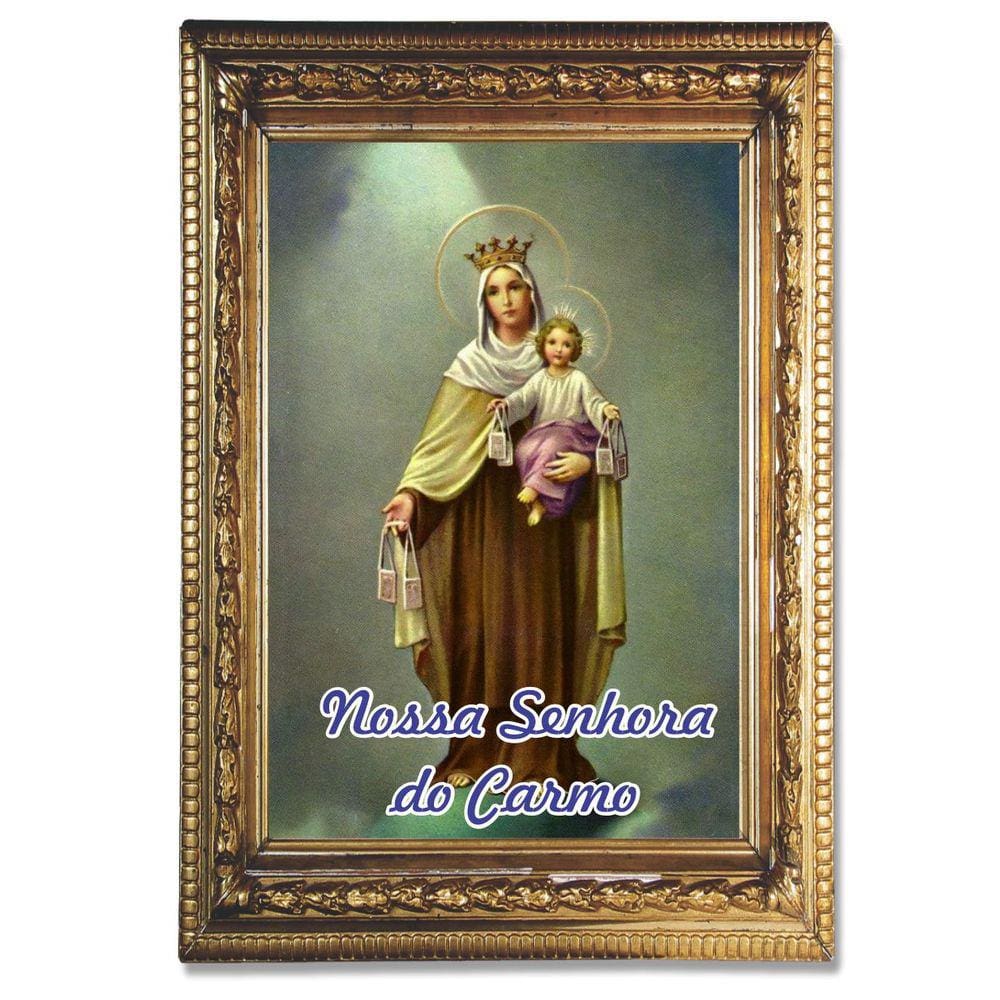 Santinho Nossa Senhora do Carmo 100 un c/ oração no verso