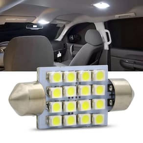 Led Torpedo 39Mm 16 Leds 12V 6000K Cor Branca