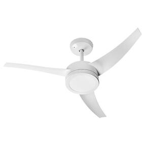 Ventilador de Teto Lunik Led 460 RPM 3 Pás Branco 150W
