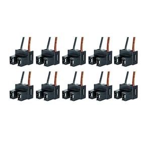 10X Soquete Lâmpada Farol H7 Base Nylon Universal Fio 1,50Mm