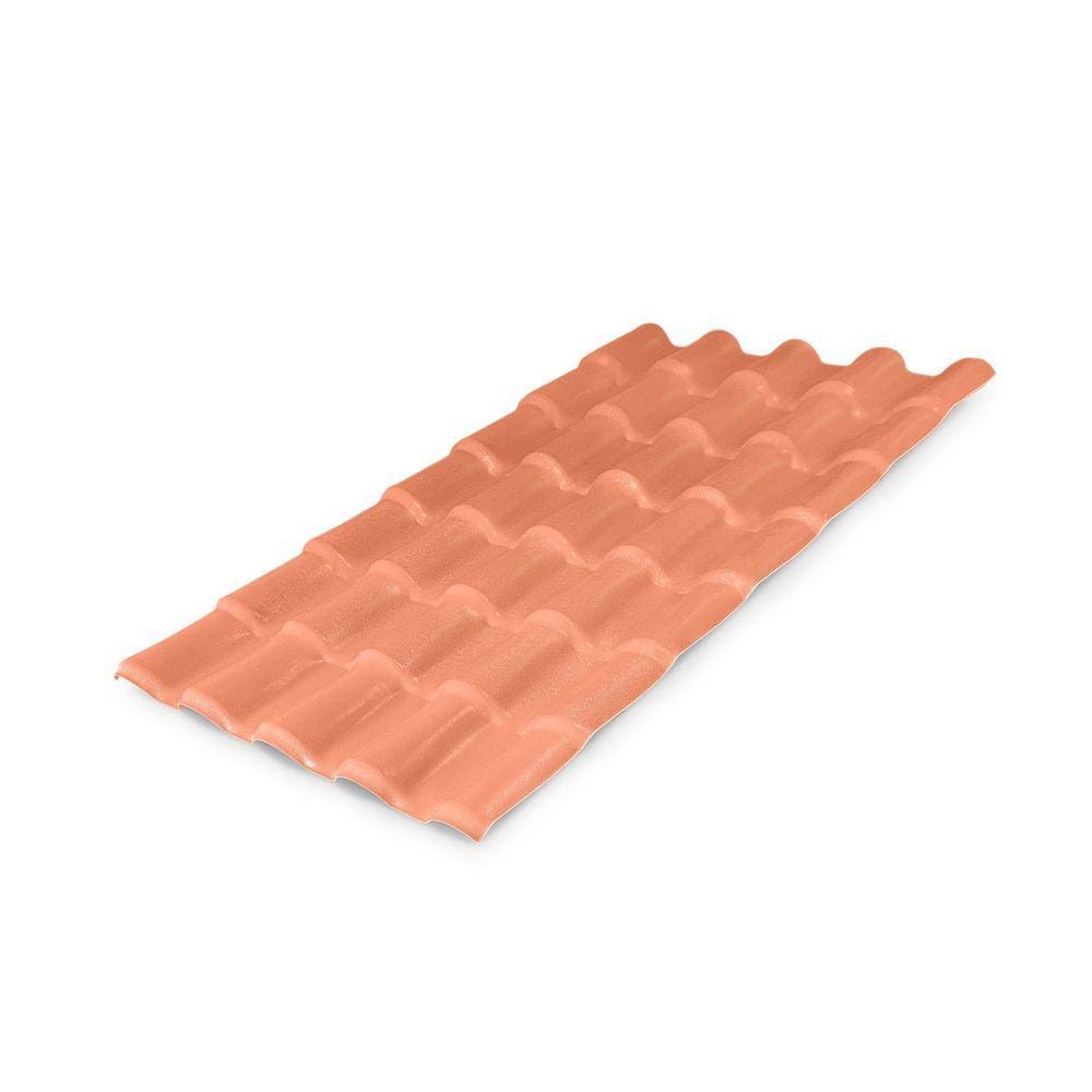 Telha PVC Colonial 88x230cm Lux Telhas Ceramica
