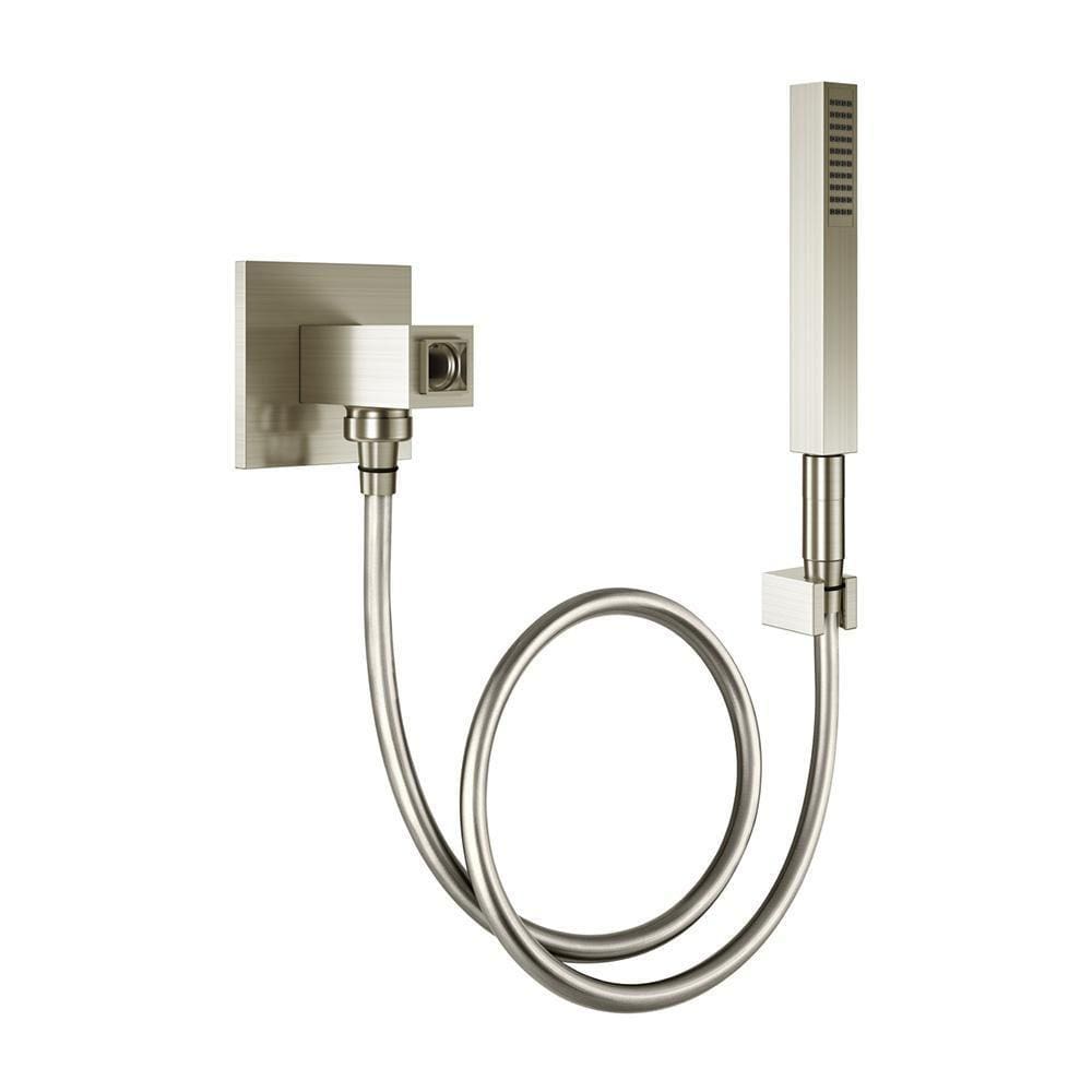 Ducha Manual com Desviador Square 1,80m - Níquel Escovado