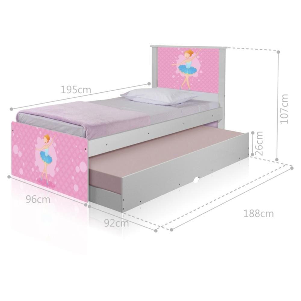 Bicama Bailarina Clássica com Colchões