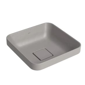 Cuba Sobrepor Quadrada 30Cm Cinza Antracite L.21030.85