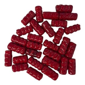 Kit Com 10 Firmas Frisadas 22Mm Vermelha Murano Guias