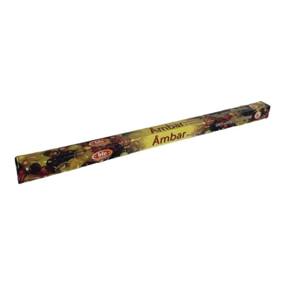 Incenso Indiano Bic Ambar Caixa Com 8 Varetas