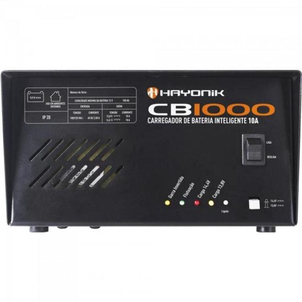 Carregador Inteligente De Bateria 10a Cb1000 Hayonik