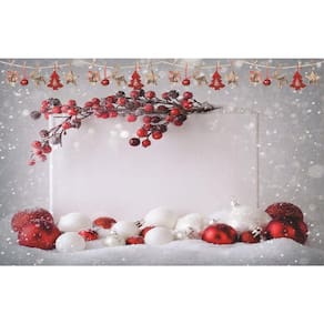 Fundo Fotográfico Em Tecido Natal 2,60X1,50